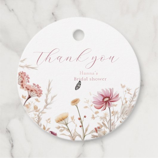 Liebe im blühenden Brautparty Geschenkanhänger (Vorderseite)