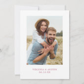 Liebe im blühenden Foto Brautdusche Einladung (Rückseite)