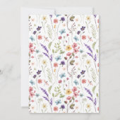 Liebe im blühenden Frühling Sommersommer Brautpart Einladung (Rückseite)