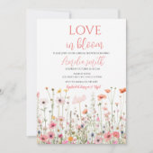 Liebe im blühenden Frühlingsblütensommer Brautpart Einladung (Vorderseite)