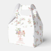 Liebe im Blumengarten Brautparty Geschenkschachtel (Rückseite)