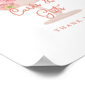 Liebe im Blumengarten Brautparty Karten und Gesche Poster (Ecke)