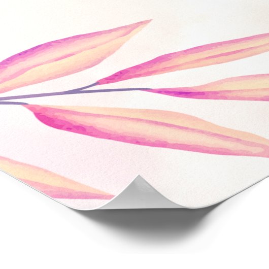 Liebe im Blumenladen Brautparty Willkommen Poster (Ecke)