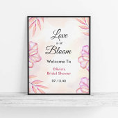 Liebe im Blumenladen Brautparty Willkommen Poster