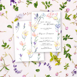 Liebe im blumenreichen Brautparty Einladung