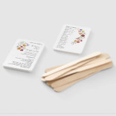 Liebe im blumigen Wildblume Hochzeitsprogramm Hand Fächer (Non-assembled)