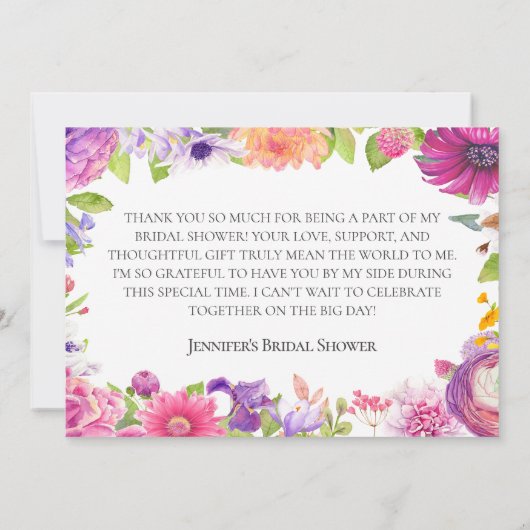 Liebe im Blut | Aquarellfarbenes Brautparty Einladung (Rückseite)