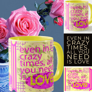 Liebe im Blut, die ein Gefühl von Liebe, Positivit Tasse