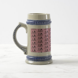 Liebe im Blut: Eine kreative Buchstaben Bierglas