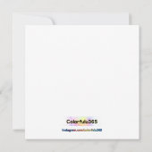 Liebe im Blut - Kalligraphie gepotteter Blume Einladung (Rückseite)