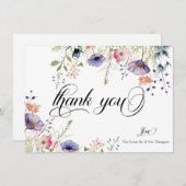 Liebe im Blut | Vielen Dank Mitteilungskarte (Vorne/Hinten)