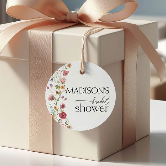 Liebe im Blut, Wildblume Brautparty Geschenkanhänger