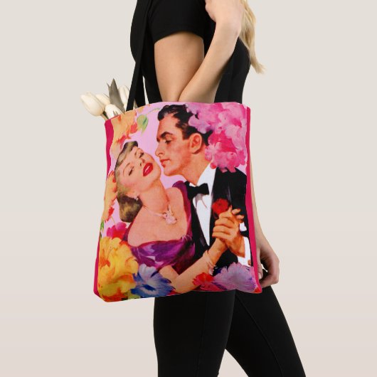 Liebe im Blütendruck Tasche (Von Nahem)