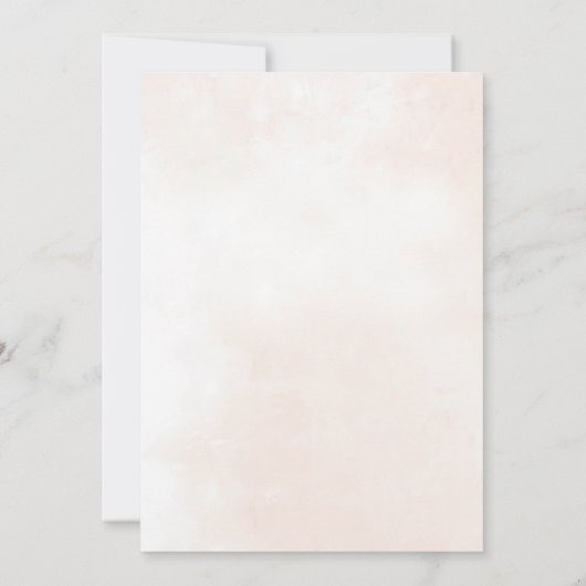 Liebe im Blütenfrühlings-Brautparty Einladung (Rückseite)