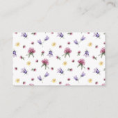 Liebe im Blütenzwielichtigen Brautparty der Wildbl Begleitkarte (Rückseite)