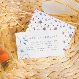 Liebe im Blütenzwielichtigen Brautparty der Wildbl Begleitkarte