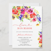 Liebe im blutfarbenen Brautparty Einladung (Vorderseite)