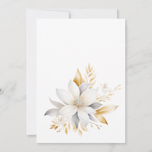 Liebe im blutfloralen Brautparty Einladung (Rückseite)