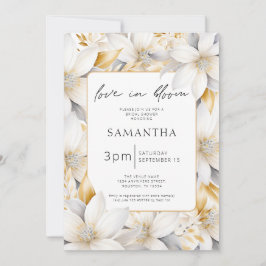 Liebe im blutfloralen Brautparty Einladung