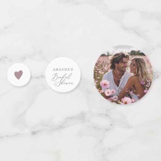 Liebe im blutfloralen Brautparty Konfetti (Rückseiten)