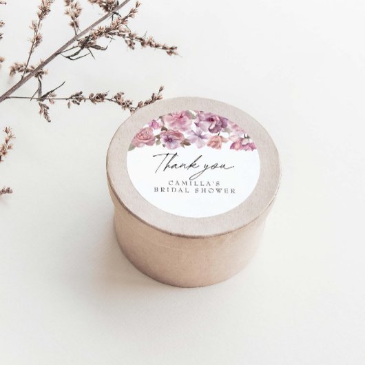 Liebe im blutfloralen Brautparty Runder Aufkleber