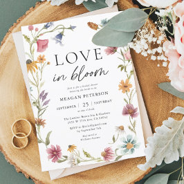 Liebe im blutfloralen FrühlingsBrautparty Einladung