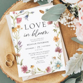 Liebe im blutfloralen FrühlingsBrautparty Einladung