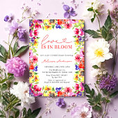Liebe im blutmodernen, farbenfrohen Brautparty Einladung