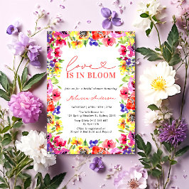 Liebe im blutmodernen, farbenfrohen Brautparty Einladung