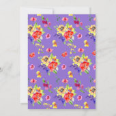 Liebe im blutmodernen, farbenfrohen Brautparty Einladung (Rückseite)