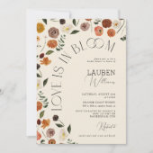 Liebe im blutrustikalen Brautparty Einladung (Vorderseite)