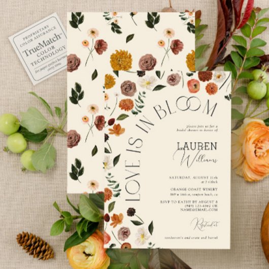 Liebe im blutrustikalen Brautparty Einladung