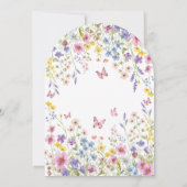 Liebe im Brautparty Bloom Butterfly Arch Einladung (Rückseite)