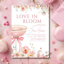 Liebe im Brautparty Bloom Champagne Pink Bow