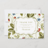 Liebe im Brautparty Bloom Dankeskarte (Vorderseite)