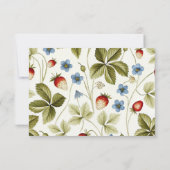 Liebe im Brautparty Bloom Dankeskarte (Rückseite)