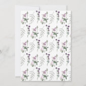 Liebe im Brautparty Bloom Einladung (Rückseite)