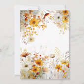 Liebe im Brautparty Bloom Einladung (Rückseite)