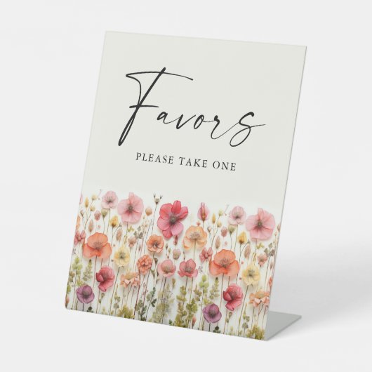 Liebe im Brautparty Bloom favorisiert Pedestal Sig Sockelschild (Vorderseite)