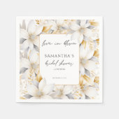 Liebe im Brautparty Bloom Florals Serviette (Vorderseite)