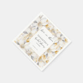 Liebe im Brautparty Bloom Florals Serviette (Ecke)