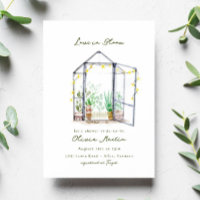 Liebe im Brautparty Bloom Greenhouse Garden