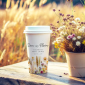 Liebe im Brautparty Bloom Pappbecher