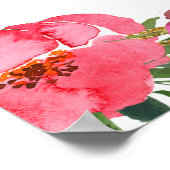 Liebe im Brautparty "Bloom Pink Blume" Poster (Ecke)