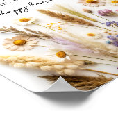 Liebe im Brautparty Bloom Poster (Ecke)