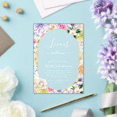 Liebe im Brautparty Bloom Transparent Garden Acryleinladungen (In Situ (Hochzeit))