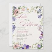 Liebe im Brautparty "Bloom Wild Blume" Einladung (Vorderseite)