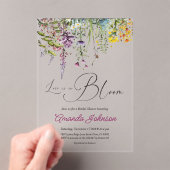 Liebe im Brautparty "Bloom Wildblume Garden" Acryleinladungen (Insitu (Handheld))