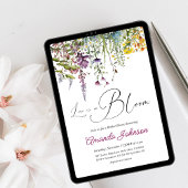 Liebe im Brautparty "Bloom Wildblume Garden" Einladung
