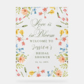 Liebe im Brautparty Bloom Willkommen Acrylschild (Vorderseite)